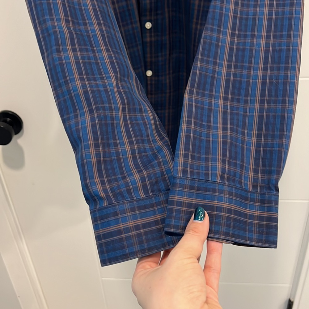 🇺🇸 Eddie Bauer wrinkle free button up shirt size large - Picture 6 of 10